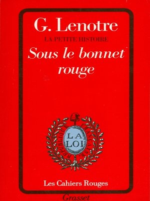 cover image of Sous le bonnet rouge